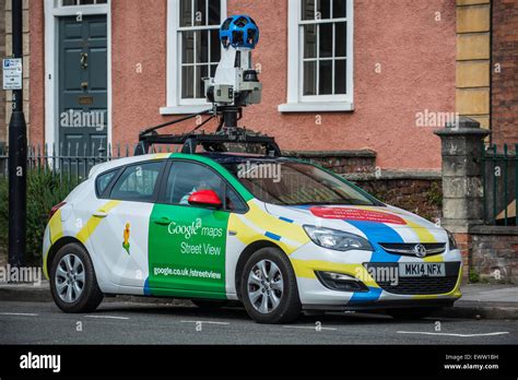 A Google Street View car on the roads of Bristol in the United Kingdom ...