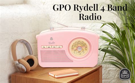 GPO Rydell Retro Portable Radio 4 Band FM MW SW LW Frequency Vintage