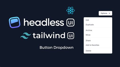 Headless Ui Build A Drodown Menu In React Using Headlessui Tailwind