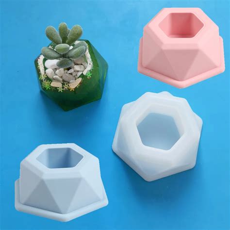 Molde De Silicona Para Maceta Molde Para Maceta De Flores Carnosas De