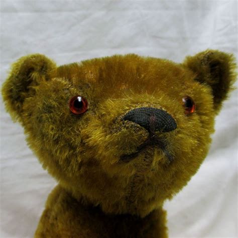 Antique Vtg 12 Jointed Mohair Teddy Bear Glass Eyes American Steiff Schuco Mohair Teddy Bear