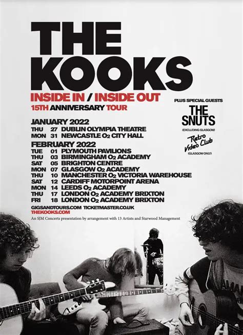 The Kooks to celebrate 15 years of Inside In/Inside Out with 2022 UK ...