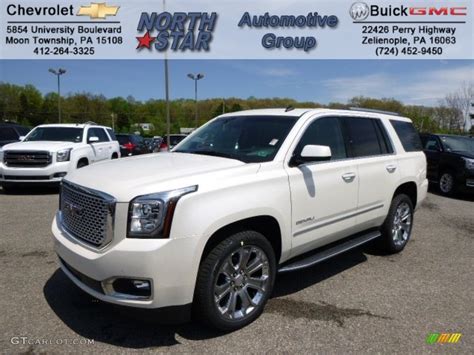 2015 White Diamond Tricoat Gmc Yukon Denali 4wd 93482750 Photo 10 Car Color