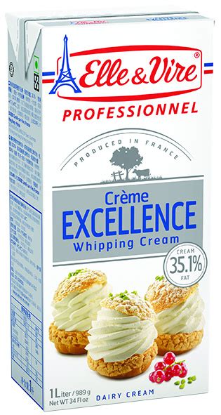 Excellence Whipping Cream Fat X Liter Chef S Play