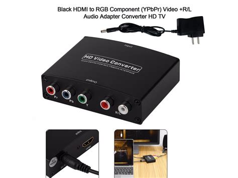 Hdmi To P Component Video Ypbpr Rgb R L Scaler Converter