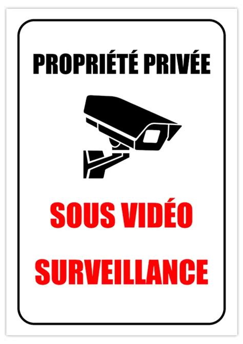 Panneau de vidéosurveillance à imprimer calendrier su