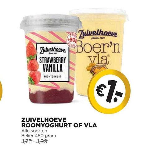 Zuivelhoeve Roomyoghurt Of Vla Aanbieding Bij Jumbo