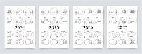 Kalender F R Jahre Einfache Kalender Layouts Planer