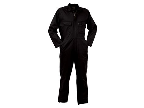 Bison Overall Workzone Cotton Zip Black Cozco Everything Workwear