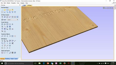 Vectric VCarve Pro and Desktop CNC software — CNC STEP USA