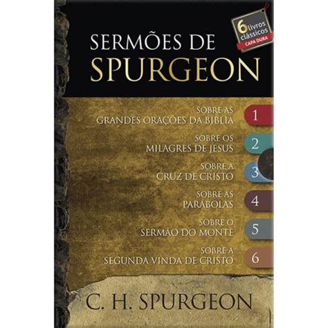 Box Sermões De Spurgeon 6 Livros Seis Livros Da Coleção As