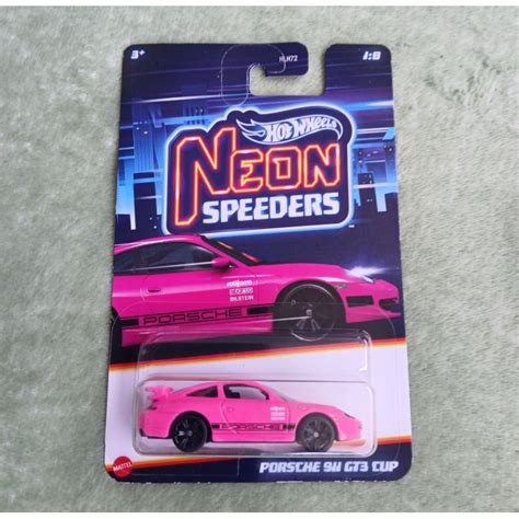 Jual Hot Wheels Porsche GT Cup Neon Shopee Indonesia