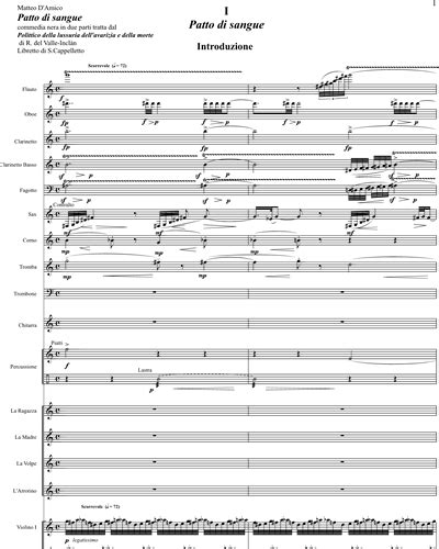 Patto Di Sangue Parte I Opera Score Sheet Music By Matteo Damico Nkoda Free 7 Days Trial