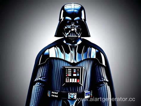 Dark Lord of the Sith Darth Vader Wielding His Red Lightsaber | AI Art ...