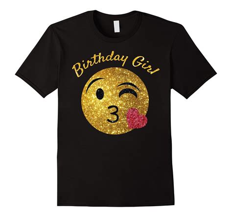 Birthday Emoji T Shirt Birthday Girl Heart Kiss Emoji-Art – Artvinatee