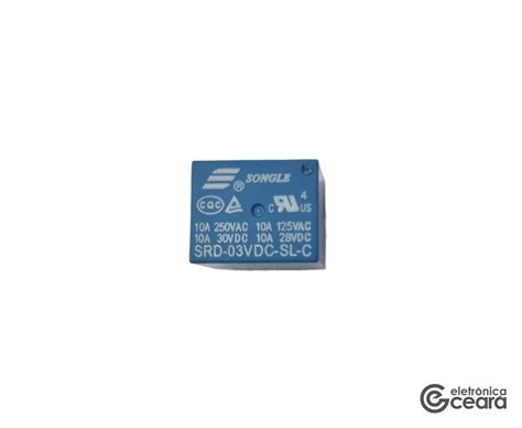 Relé SRD-03VDC-SL-C – Eletronica Ceara