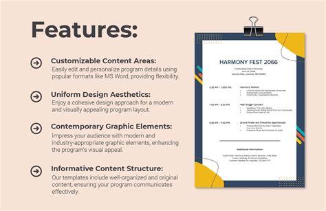 Event Program Template - Download in Word, Google Docs, PDF ...