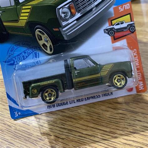 Hot Wheels DOdge Li L Red Express Truck T Hunt GTC Carrinho De Brinquedo