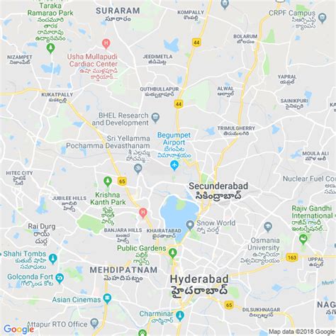 Hyderabad Airport Terminal Map