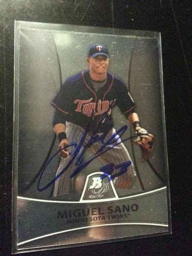 2010 Platinum MIGUEL SANO Twins Rookie Rc 28 On Card Auto Antique