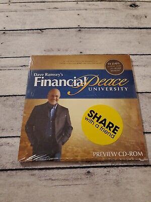 New Sealed Dave Ramsey S Financial Peace University Cd Rom Windows