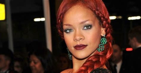 Rihanna Red Hairstyle Pictures Krazy Fashion Rocks