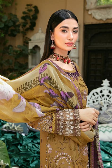 Mashaal Embroidered Lawn 2024 By Ramsha L 808 Pretty Libaas