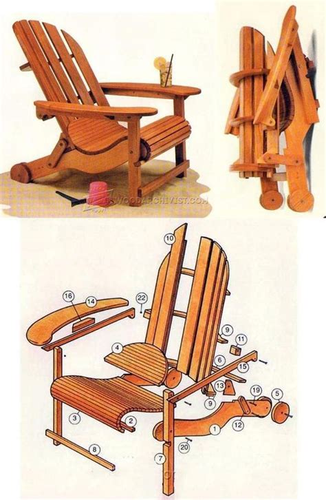 Folding Adirondack Chair Plans Outdoor Furniture Plans And Projects