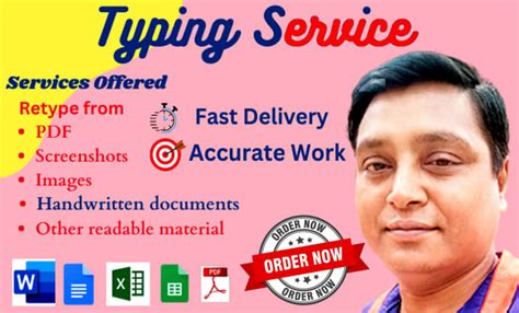 Retype Text Word Excel Copy Paste Data Entry Work By Typinganytime Fiverr