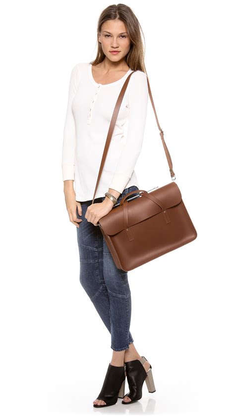 Lyst Cambridge Satchel Company 15 Music Satchel In Brown