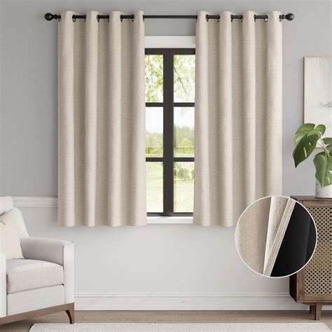 Amazon Jinchan Blackout Curtain Inch Long Faux Linen