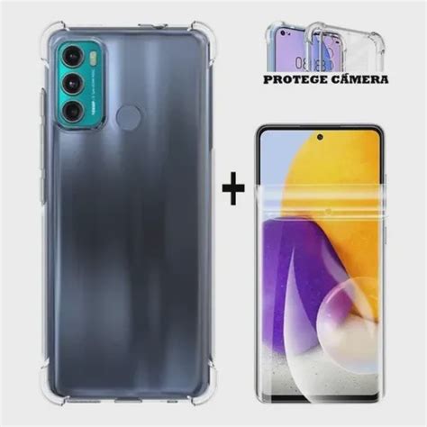 Capa Capinha Case Anti Impacto Moto G60 Película Frontal Hydrogel