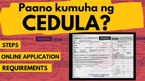 Paano kumuha ng CEDULA ONLINE? Requirements, Validity, Steps ...