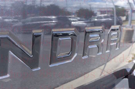 Gloss Black Domed Emblem Fit TOYOTA 2022 2023 TUNDRA Tailgate Letters