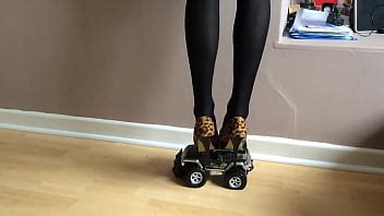 Toy Car Crushed Under High Heels XVIDEOS