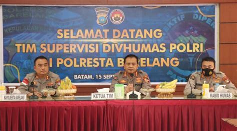 Divisi Humas Polri Lakukan Supervisi Fungsi Kehumasan Di Polresta