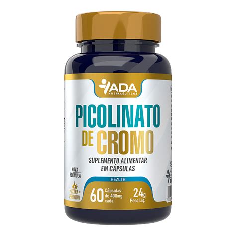 Picolinato De Cromo C Psulas Mg Ada Nutrac Uticos