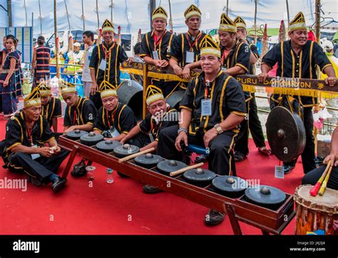 Kadazan men and women at Kaamatan Festival formally the Harvest Festival at Kadazandusan ...