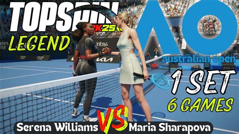 Topspin K Ps Serena Williams Vs Maria Sharapova Legend