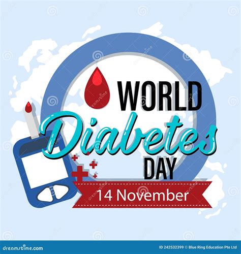 World Diabetes Day Poster Design Stock Vector Illustration Of Logo