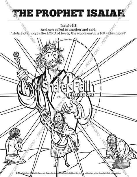 The Prophet Isaiah Sunday School Coloring Pages