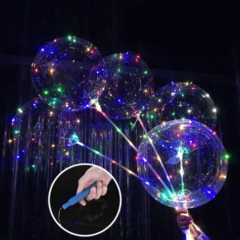 Balao Bubble Transparente Festa 3m 30 Leds Pisca Pisca