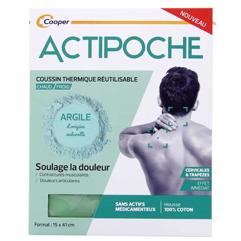 Actipoche Argile Coussin Thermique Cervicales Trap Zes Illicopharma