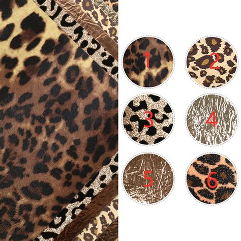 19x55 Inch Leopard Print Leather SheetsGlitter Cheetah Print Etsy