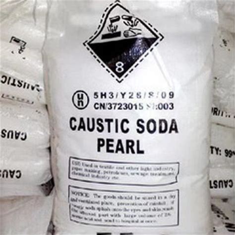 Caustic Soda Naoh Flakes Pearls Sodium Hydroxide China Caustic