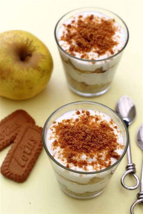 Verrine De Mousse De Fromage Blanc Pomme Et Sp Culoos Amandine