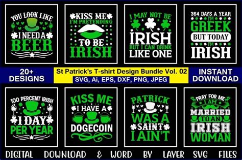 St Patrick S T Shirt Design Bundle Let The Shenanigans Begin St