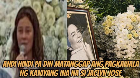 Andi Eigemann Naging Emosyonal Sa Eulogy Ni Jaclyn Jose Pumanaw Na