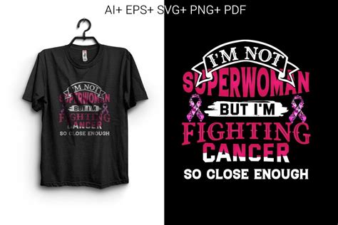 Breast Cancer T Shirt Im Not Superwoman Graphic By The Graphicsphere