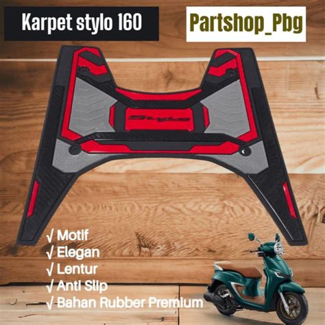 Jual Karpet Bordes Pijakan Kaki Motor Honda Stylo 160 Alas Kaki Stylo